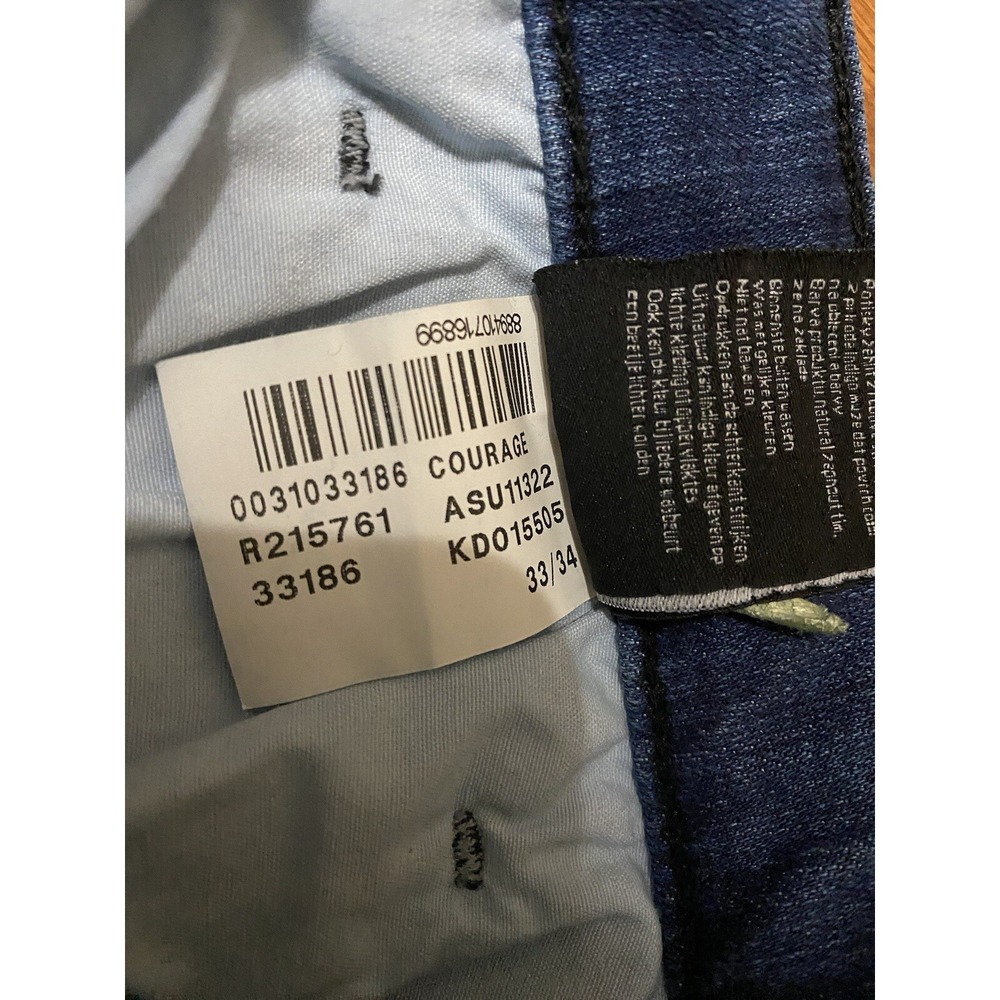 34‎ Heritage COURAGE Mid-Rise Straight Blue Jeans     Size: 33x34  (Act 32x30) - Picture 8 of 8